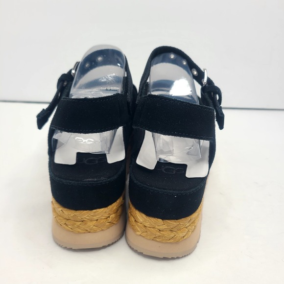 UGG Aubrey 2" Platform Sandal Strap Black Suede US 8 EU‎ 39 - Picture 7 of 9